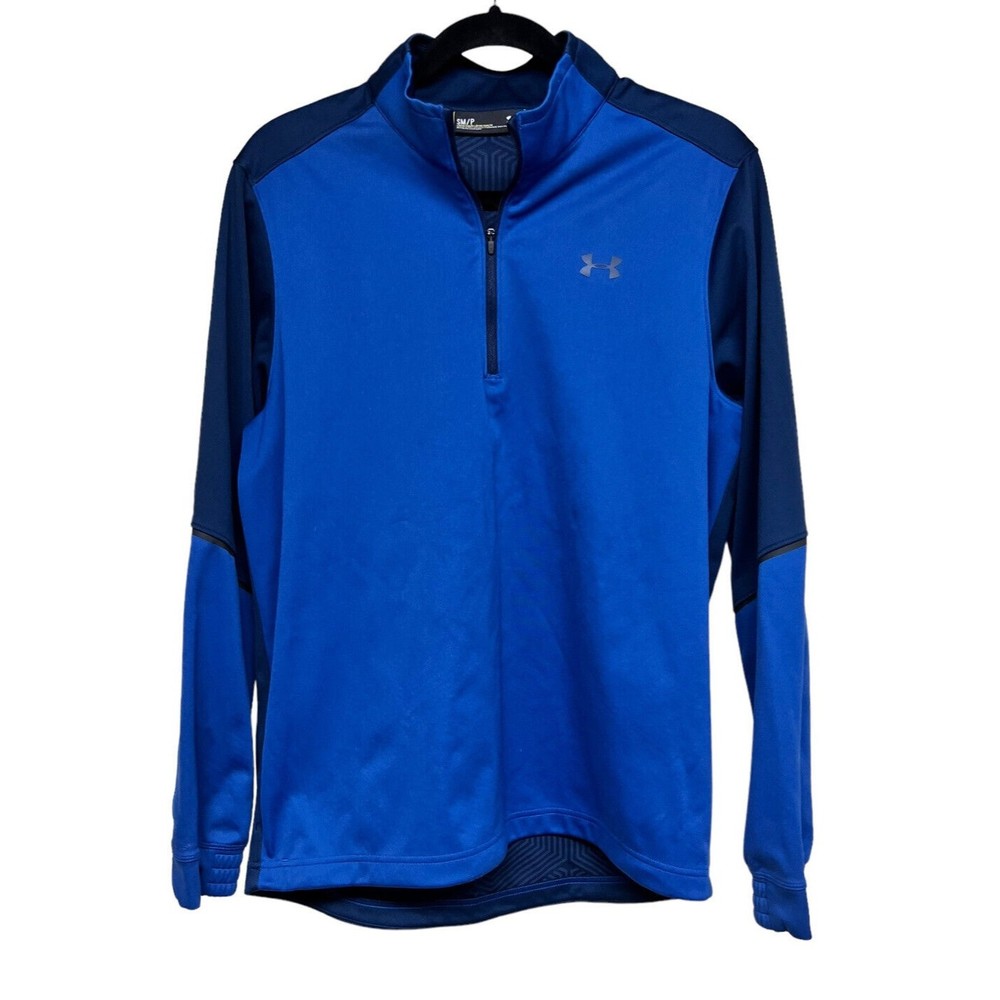 Under Armour Storm 2 Loose Pull Over Half Zip Repels Water Blue Men’s Size Small